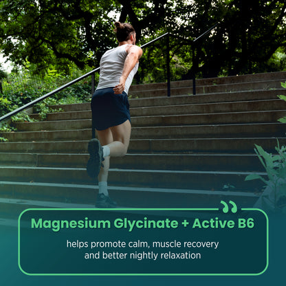 Nutaira Magnesium Glycinate 240mg with Active B6 (P5P) — 120 Vegan Capsules | High Absorption, Chelated, Gentle on Stomach